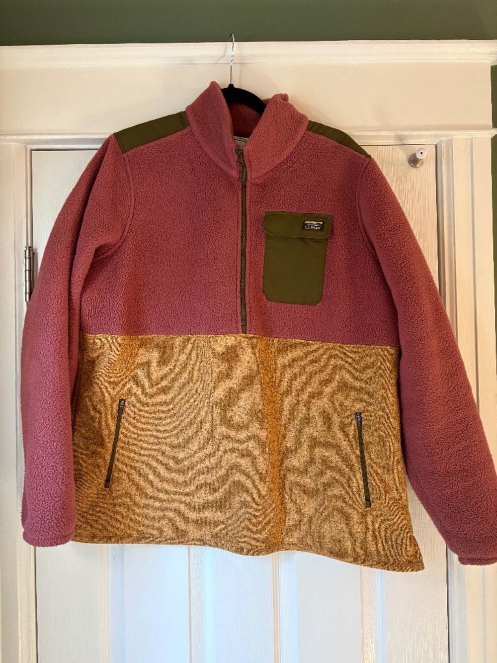 L.L.Bean Sweater Fleece Half-Zip Pullover (Size XL)